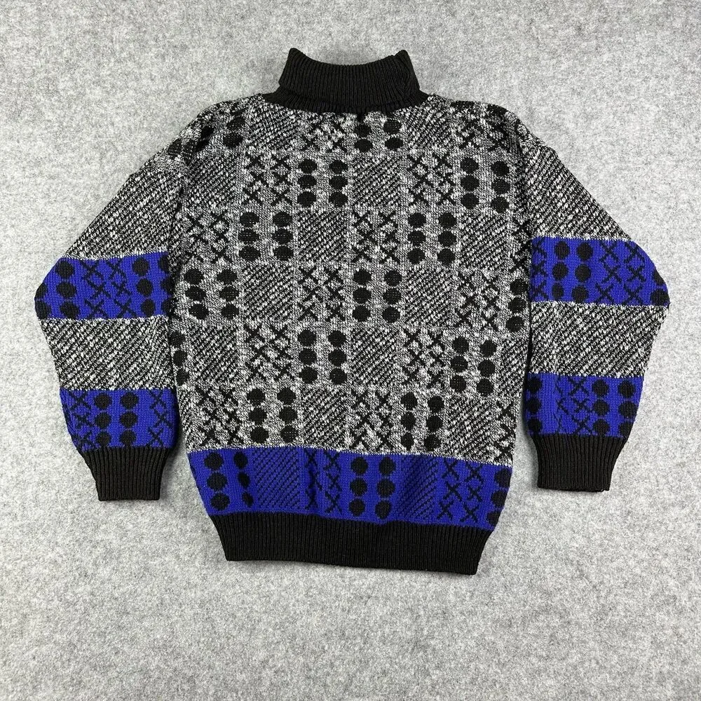 VTG Spar Sweater Mens M Grandpa Turtleneck Knitwear Preppy Academia Made in USA